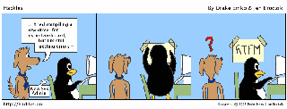 Hackles has a network problem. Will the penguin help?