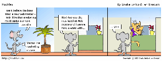 Marcus the mouse, in a foul mood as usual.