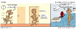 Hackles notices something different...